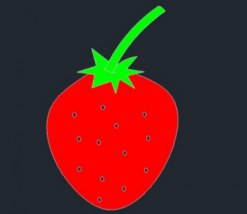 CAD绘制草莓(ps怎么绘制草莓)