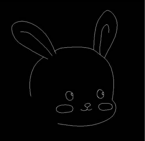 CAD画小兔子的方法(画一只小兔子)