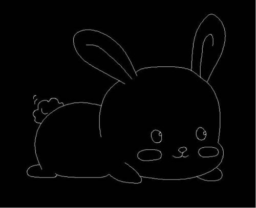 CAD画小兔子的方法(画一只小兔子)