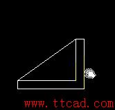 CAD中用直线和构造线绘制三角支架实例(cad中用坐标画点)